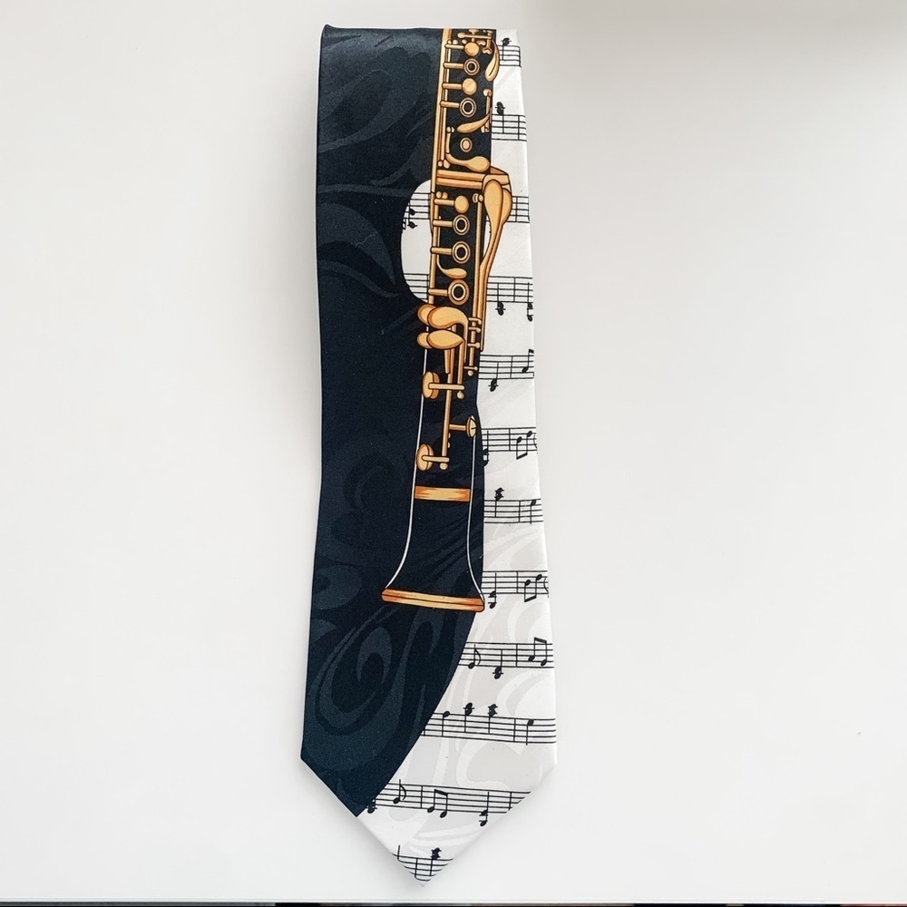 Clarinet Sheet Music Neck Tie - Picture 5 of 5